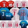 3 Harper Philly 2024 City Connect Baseball Jerseys Brandon Marsh Trea Turner Zack Wheeler Orion Kerkering Kyle Schwarber Alec Bohm J.T.Realmuto Aaron Nola