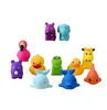 Creative PVC Ducks Shark Animals Toy Party Favor Bath Floating Water Toy Party Supplies Funny Toys Gift