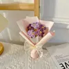 Flores decorativas Teralmente, Pufos de crochê para amantes decoração de casa mini tamanho de flor artificial tricotado