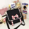 Sacs d'école de grande capacité Sac à bandoulière sac à dos bowknot girl mignon schoolbag schoolbag japonais messager
