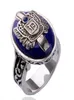 The Vampire Diaries Ring Ring New Fashion Punk Blue Enam Ring per uomini Accessori per gioielli di moda da uomo7124051