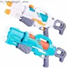 Sand Play Water Fun Water gun childrens water gun pull type summer beach water toy water fight water splashing festival night market Q240413