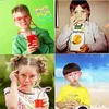 Disposable Cups Straws 1PC Fun Soft Plastic Glasses Straw Reusable Flexible Drinking Diy Funny Toys Kids Gift Party Supplies