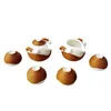 Ensembles de voiles de thé Jade Porcelain Tea set