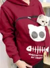 Women's Hoodies Sweatshirts S-3XL Cat Lovers Hooded Sweatshirt Kangaroo Dog Pet Paw Dropshipping Pullovers Cuddle Pouch Fish Pocket Hoodie 240413