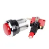 Joysticks 10x Chrome LED -upplysta tryckknappar med 4,8 mm gränssnitt Mikrobrytare för arkadmaskinspel Mame Jamma delar 12V