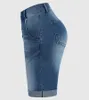 Shorts féminins 2024 Haute taille serpent les femmes jeans courts d'été mode sexy denim décontracté push up vintage streetwear