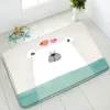 Bath Mats Cartoon Animals Non-Slip Bathroom Mat Bear Hippo Modern Simple Bedroom Kitchen Doormat Rug Absorbent Carpet Washable Home Decor