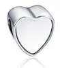 Alloy Personalizado em branco Photo Photo Metal Metal Slider Big Hole Fits European Fit Chamilia Biagi Bracelet1663730