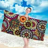 Handtuch Marmor Großer Rechteck Strand für erwachsene farbenfrohe Mandala Yin Yang Muster Duschbad Travel Decke Schwimmabdeckung