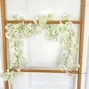 Fiori decorativi simulato fiore di ciliegia fiore di seta artificiale decorazione di nozze artificiali