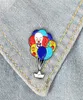 Emalj Circus Horror Balloon av Clown Balloon Brosch Colorful Balloons Ship Lucky Boat Pin Distribive Jewelry Brosch S2743880