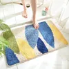 Chaptes de bain 1pc Salle de bain Mat à glissade Mat à glisser Fresh Mome épaississer les tapis absorbants respectueux de l'environnement