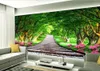 Wallpapers Custom Po 3d Wallpaper Green Forest Road Picture Room Background Decoration Painting Wall Murals For Walls 3 D