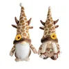 装飾的な置物偉大なルドルフ人形burrfree cotton cotton faceless dwarf standing giraffe Toy