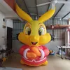 8ft High or Customized Inflatable New Year Rabbit Decoration Bunny with Red Clothes for Outdoor or Chinese New Year