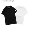 Heren t-shirts Heren Basic T-shirt Damesontwerper Dubbele geborduurde badge t-shirts Men S grafische T-stukken zomer T-shirt C240413