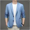 Mens Suits Blazers E1702-Mens Casual Summer Summer Terno de casaco solto Drop Datur Fornet Apparel Roupas Otirh