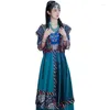 Stage Draag Hanfu Women's Exotic Hani Ethnic Spring en Autumn Ancient Costume Dai Clothing