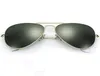 Klasyczne designerskie okulary przeciwsłoneczne Najwyższej jakości lotnictwo pilotażowe okulary przeciwsłoneczne dla mężczyzn kobiety ze skórzaną szmatką 9023196
