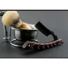 2024 Manual de Wooden Trimmer Shaver Profissional de aresta reta de aço inoxidável barbeiro nítido barbeiro barbeador barbear barba barba barba para barba para