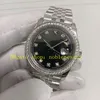 Autentisk foto diamant automatisk klocka medelstora 36mm damer herr svart urtavla 126234 rostfritt stål jubileum armband bp fabriksmekaniska kvinnor bbf klockor