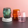 Wine Glasses Nordic Heat Resistant High Borosilicate Glass Teacup Household Creative Coffee Cup Transparent Office Latte Milk Mug Drinkware