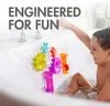 Badespielzeug Babysaugbad Spielzeug Saugnapfrad -Gang -Rotation Spielzeug drehen Wasserrad Rotationspflicht Wasserspielzeug für Babys 0 12 Monate 1 Jahr 240414