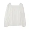 Damskie bluzki niezależne bluzka ludowa Kobiet Patchwork Lace Fashion Projekt 2024 Summer Streetwear Blusa Mujer