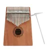 Mahogany Kalimba 17 열쇠 아프리카 엄지 피아노 연구 instruction6467844