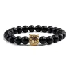 Perlé 8 mm noir naturel vocanic rock choullades Bracelets chakra lave pierre hommes femmes bracelet brin de résistance costume bijoux drop dhwk1