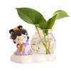 Decorative Figurines LMHBJY Tang Ladies Cute Cartoon Doll Hydroponic Ornaments Home Living Room Office Desktop Gifts