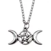 Pendant Necklaces 1pcs Moon Goddess Star Necklace Men Jewellery Making Supplies Gift Chain Length 43 5cm