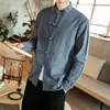 Ethnische Kleidung Großgröße Männer Tang Anzug Uniform Jacke Chinesische traditionelle Tai Chi Mantel Bluse Retro -Hemdknopf Hanfu