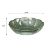 Plates Fruit Dish Pet Pet Transparent Servering Tray Stripe Design Lätt Snack Container Grade återanvändbar skål