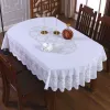 Oval Tablecloth Waterproof Anti-scalding Anti-oil Anti-slip Plastic Household Table covers