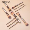 Shadow Zoreya Champagner -Make -up -Bürsten Set für kosmetische Fundamentpulver Blushadow Kabuki Make -up Pinsel -Beauty -Tool Misch -up -Pinsel