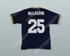 Custom tout numéro de nom pour hommes / enfants Terry McLaurin 25 Cathedral High School Leprechauns Navy Blue Football Jersey Top cousé S-6XL