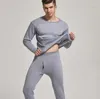 Heren thermisch ondergoedset Winter Winter Warm Long Johns Dikke Fleece Cashmere Tops broek 2 stuks Pak Plus Size XXXL 4XL