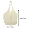 Shoulder Bags Women's Crochet Totes Hollow Out Solid Bag Knitted Casual Handbag Handmade Beach Underarm Large Travel Shopping