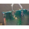 세련된 캐주얼 토트 백 디자이너 핸드백 해변 가방 다기능 휴대용 대용량 친환경 PVC 쇼핑 가방 새로운 패션 투명 토트 백