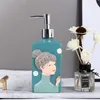 Bouteilles de rangement de style européen gel de douche bouteille légère luxe de luxe.