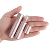 Garrafas de armazenamento 1 peça 5ml/10ml rosa/rosa fosco/rolo de vidro transparente na garrafa com bola de rolo de aço inoxidável para óleo essencial de perfume