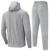 Running sets 2 pcs Men's Tracksuit Capuched Suit Men Sports Sports Dry Vêtements Dry Joggers Training Gym Fitness Sport Wear