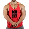 Herentanktops 2024 Bodybuilding Stringer Men Funny Summer Clothing Running Vest Fitness Cotton Gym Singlets