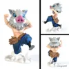 Action Toy Figures Anime 10cm Figure Wild Boar Headgear For Beautiful Girls Figure Figure Warrior PVC Modèle emballé