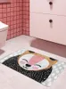 Bath Mats Kawaii Entrance Door Mat For Hallway On The Floor Cute Animal Bathroom Set Kitchen Bedside Foot Home Bedroom Room Rug