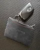 Matt läder nyckelväska plånbok nyckelfodral omslag med nyckelringar för Mercedes AMG8891400