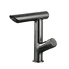 Robinets d'évier de salle de bain Beccola 360 degrés Rote Black Basin Robinet Single Lever et Cold Water Mixer Tap Chrome