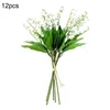 Decorative Flowers 12Pcs Artificial Lily Of The Valley Bouquet Wedding Party Table Decorations Home Garden Pography Props